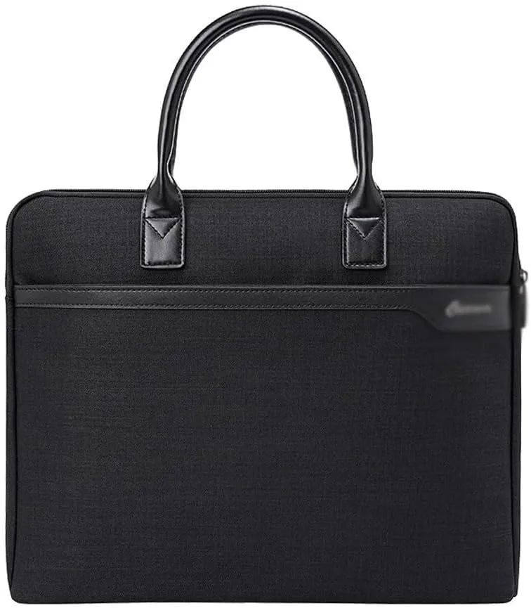 JSEIAJB Business Computer Bag Portable Meeting Document Bag Waterproof Large Capacity Briefcase for Men