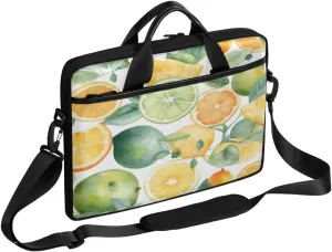 Lemons Watercolor Laptop Case Bag with Detachable Strap Waterproof Laptop Bag Notebook Carrying Case 15.6 inch Laptop Sleeve Bag for Men Women Work Travel