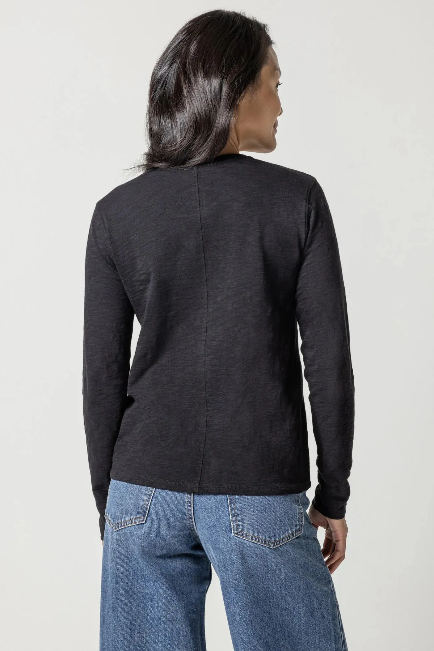 Long Sleeve V-Neck Black