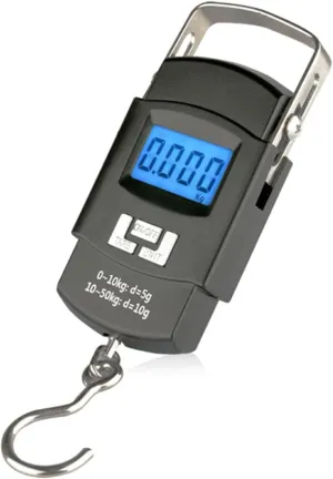 Luggage Weight Scale Fish Weighing Scales Digital Handheld Suitcase Weigher For W/Hook 110lb /50kg Kg IB Oz For H Digital Fish Scale