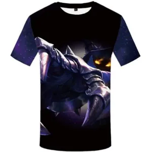 Mage T-shirt Men Game T shirts Funny Black T-shirts 3d War Shirt Print Flame T-shirts Graphic Short Sleeve Hip hop Men Tee Top