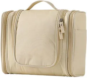 Makeup Bag, Multi Layer Large Capacity Portable Travel Cosmetic Bag Toiletry Bag Organizer with Handles and Compartments for Women