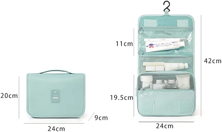 Makeup Bag Travel Cosmetic Bags Toiletries Organizer Waterproof Storage Women Bathroom Hook Wash Pouch Storage Bag