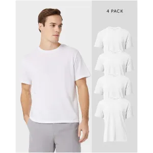 Men's 4 Pack Soft Cotton Crew T-Shirts (4 Colors)