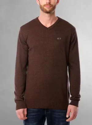 Men's basic v-neck sweater