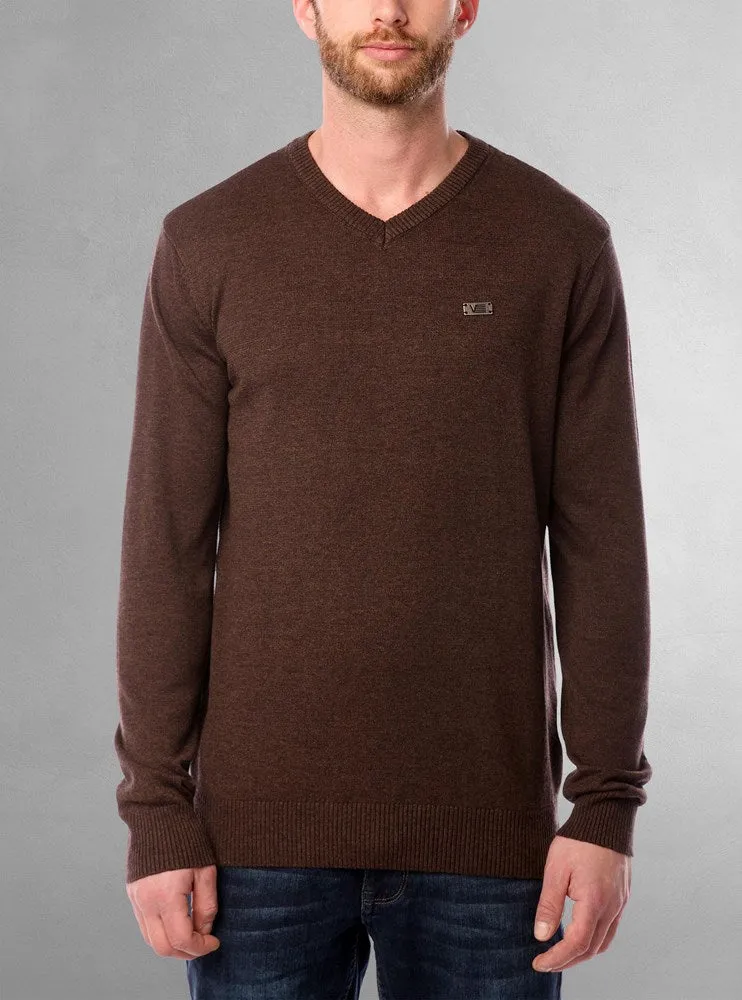 Men's basic v-neck sweater