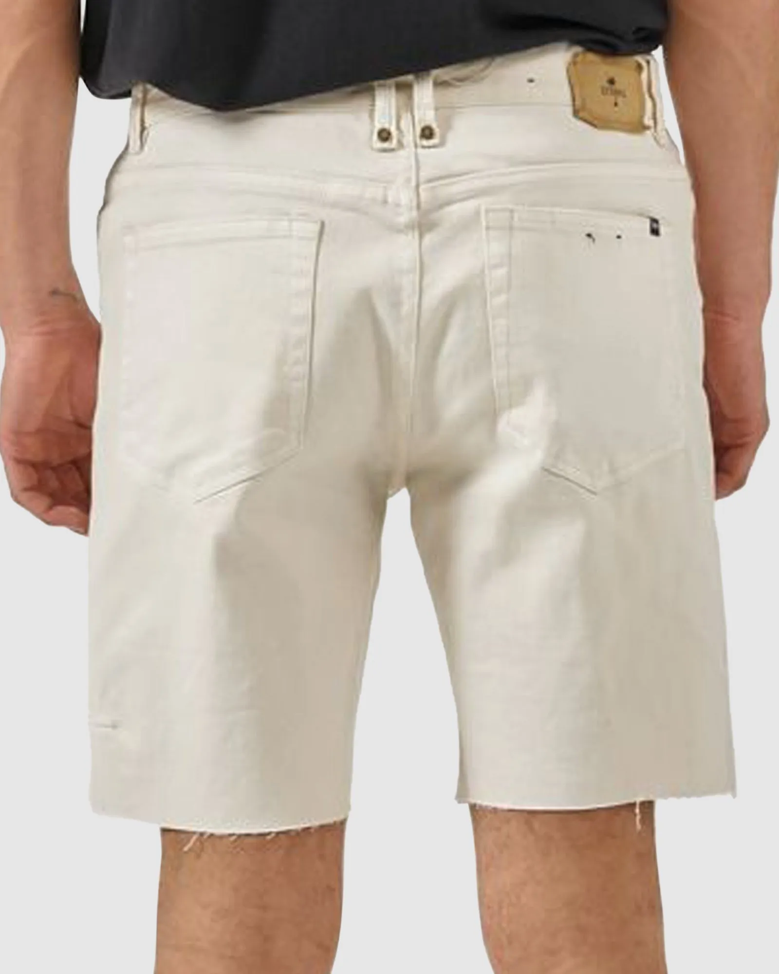MENS DESTROYED BONES DENIM SHORTS