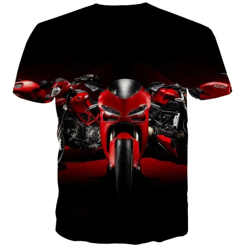 Motorcycle T-shirt Men Party T-shirts 3d Hip Hop Tshirt Printed Harajuku Funny T shirts