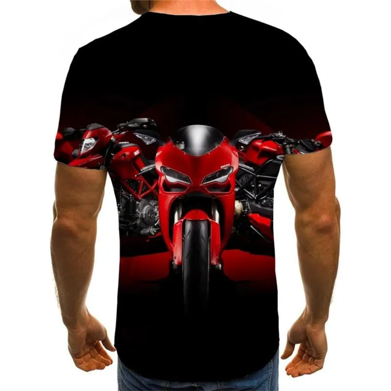 Motorcycle T-shirt Men Party T-shirts 3d Hip Hop Tshirt Printed Harajuku Funny T shirts