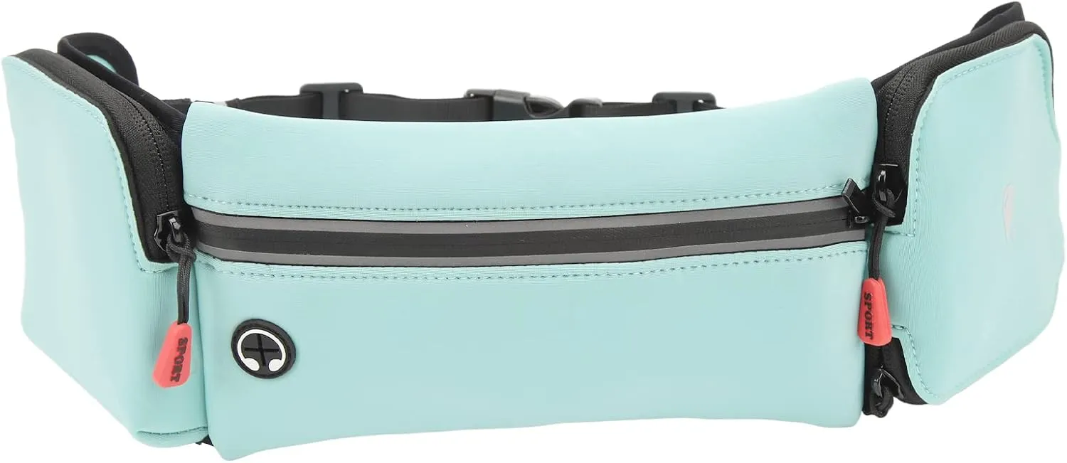 PerGar Running Waist Pack, Running Water Belt, Belt Water Bottle Holder, Hydration Belt, Hydration Belt for Running Women, Running Belt for Men for Hiking Climbing Outdoor Sports Fitness