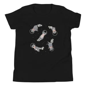 Raccoons In Space Kid's Youth Tee