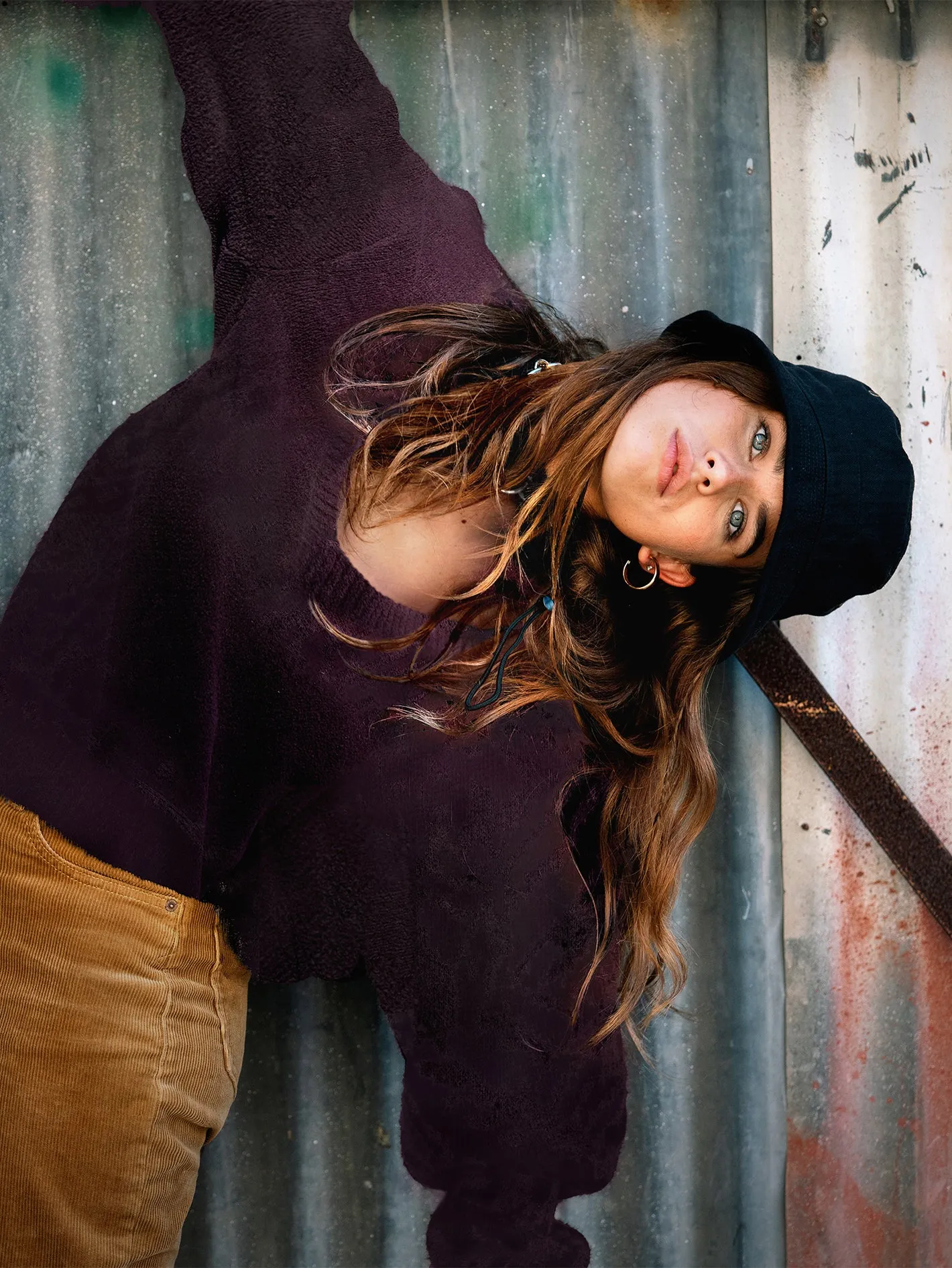 Stituations Sweater - Black Plum