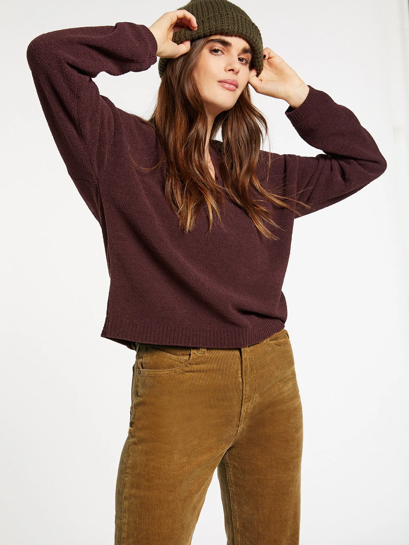 Stituations Sweater - Black Plum