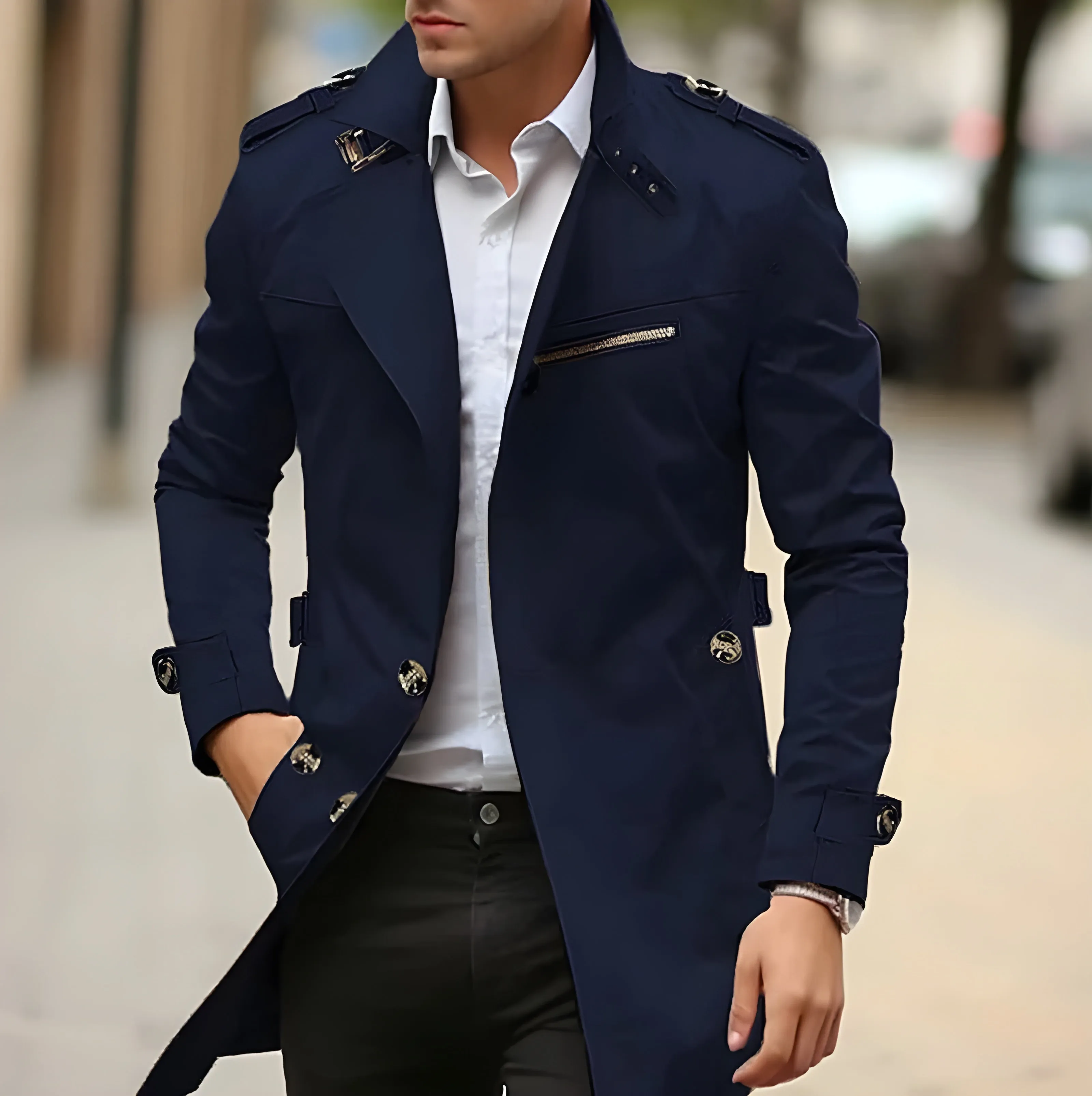 Sucre  Tailored Trench Coat