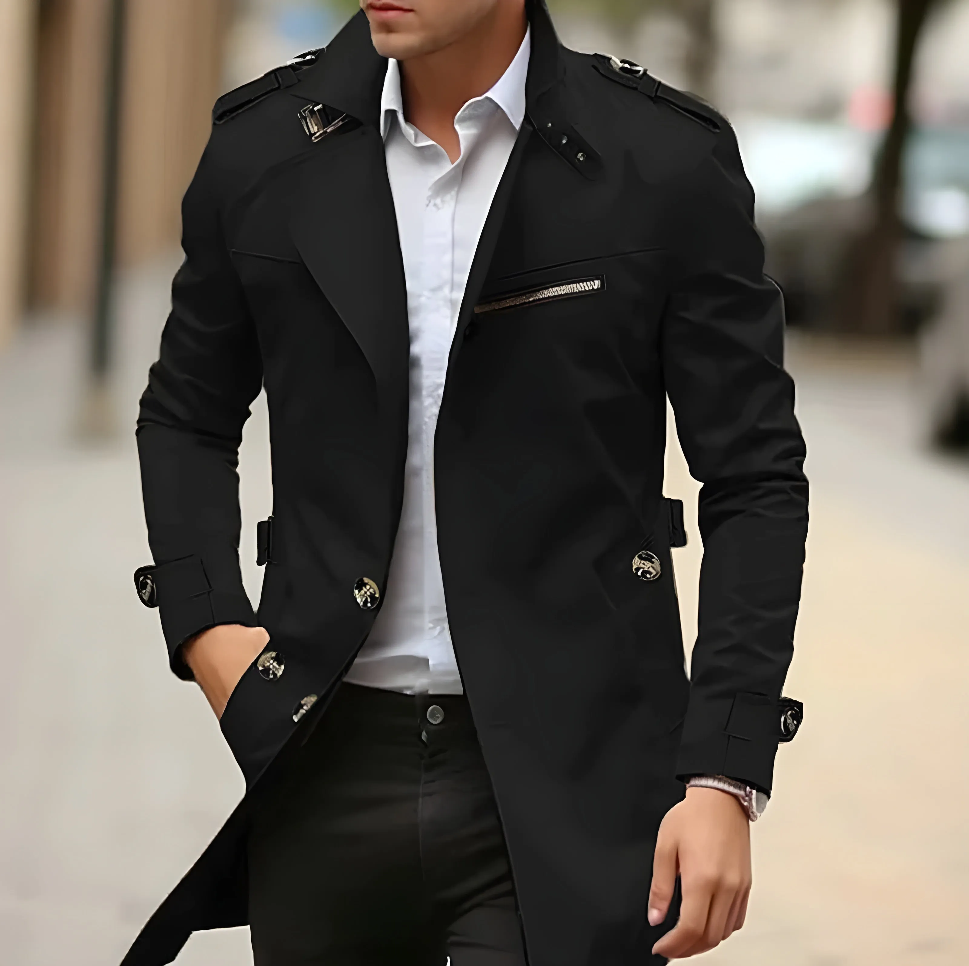 Sucre  Tailored Trench Coat