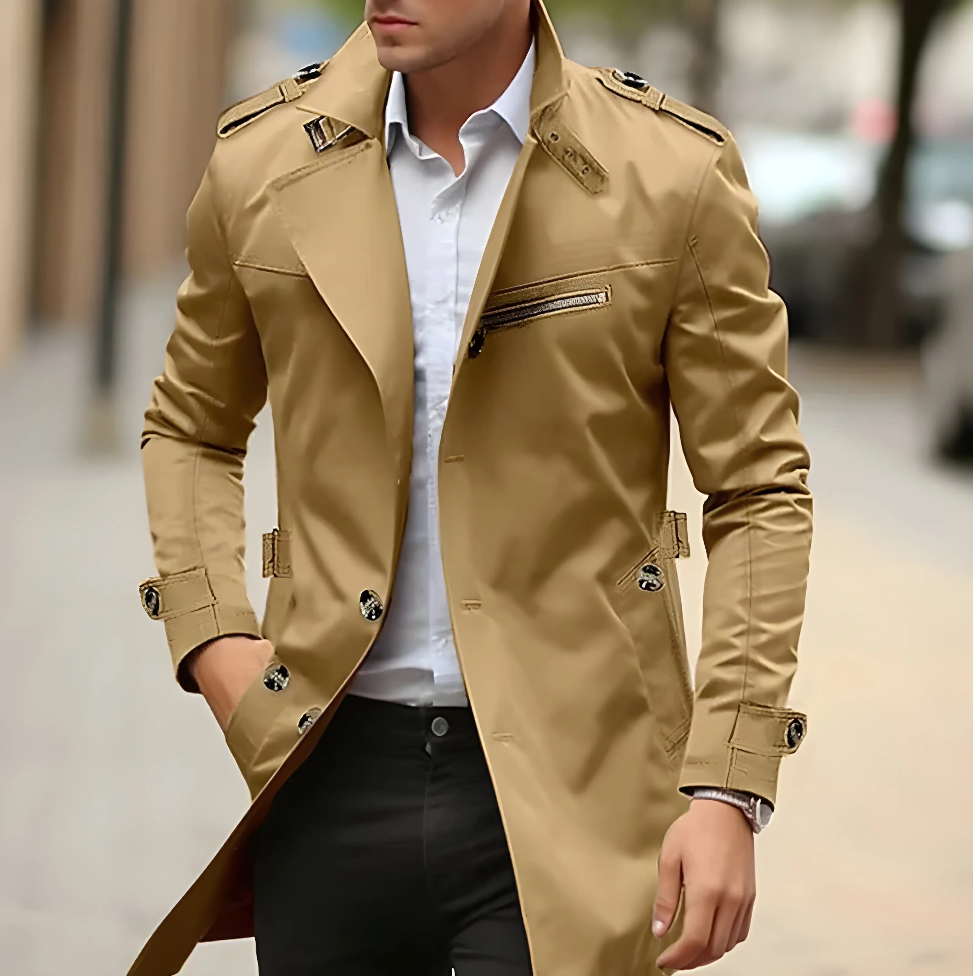 Sucre  Tailored Trench Coat