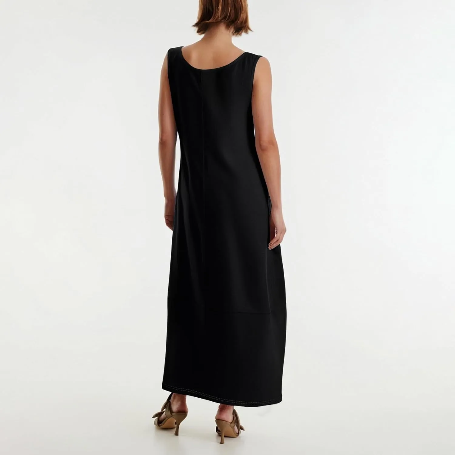 Tank Dress Casual Summer Boho Flowy Maxi Dresses with Pockets Cute Long Midi Sundresses for Beach Vacation Tunic Dress