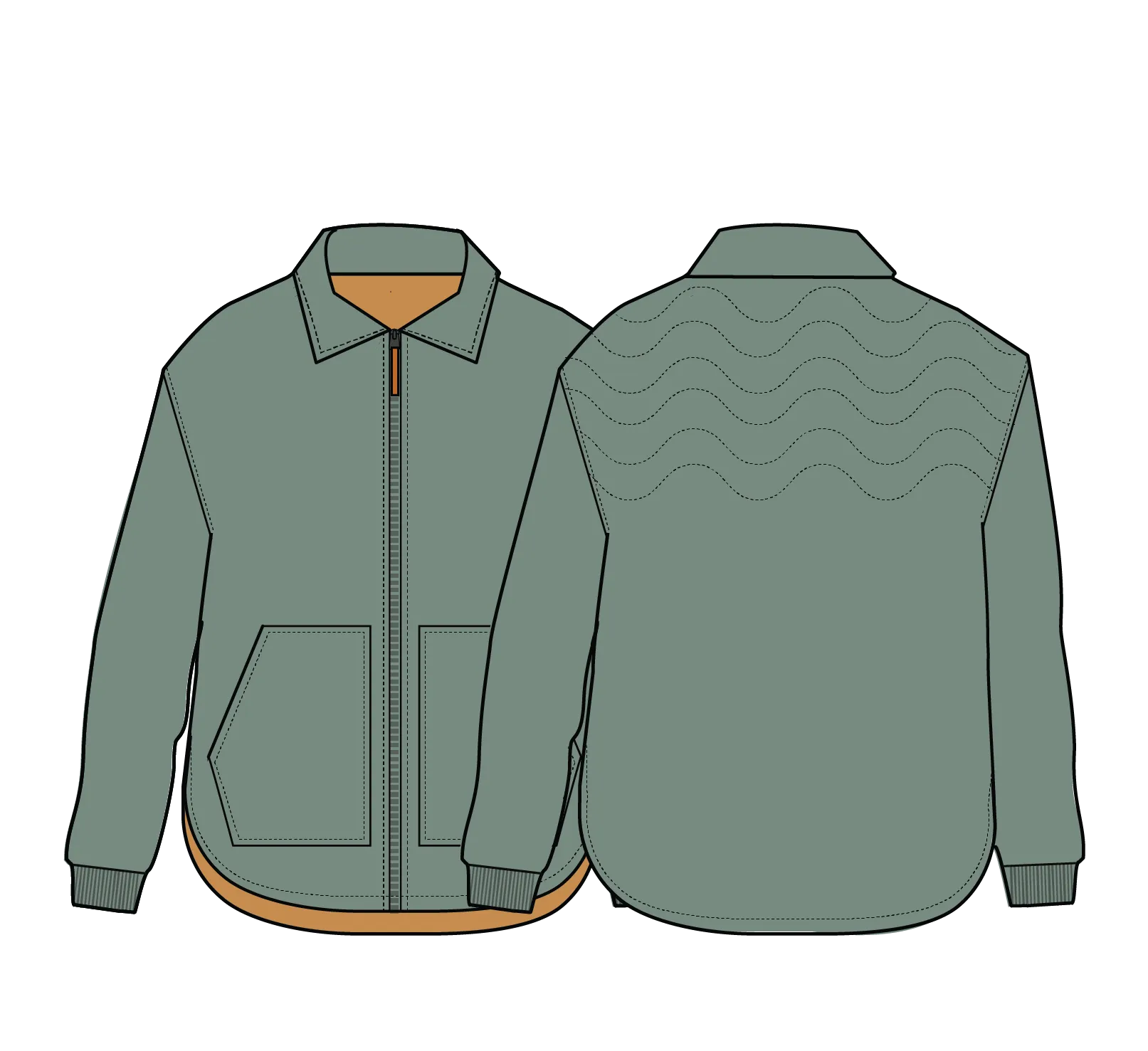 Tasi Recycled Insulated Jacket - Pistachio