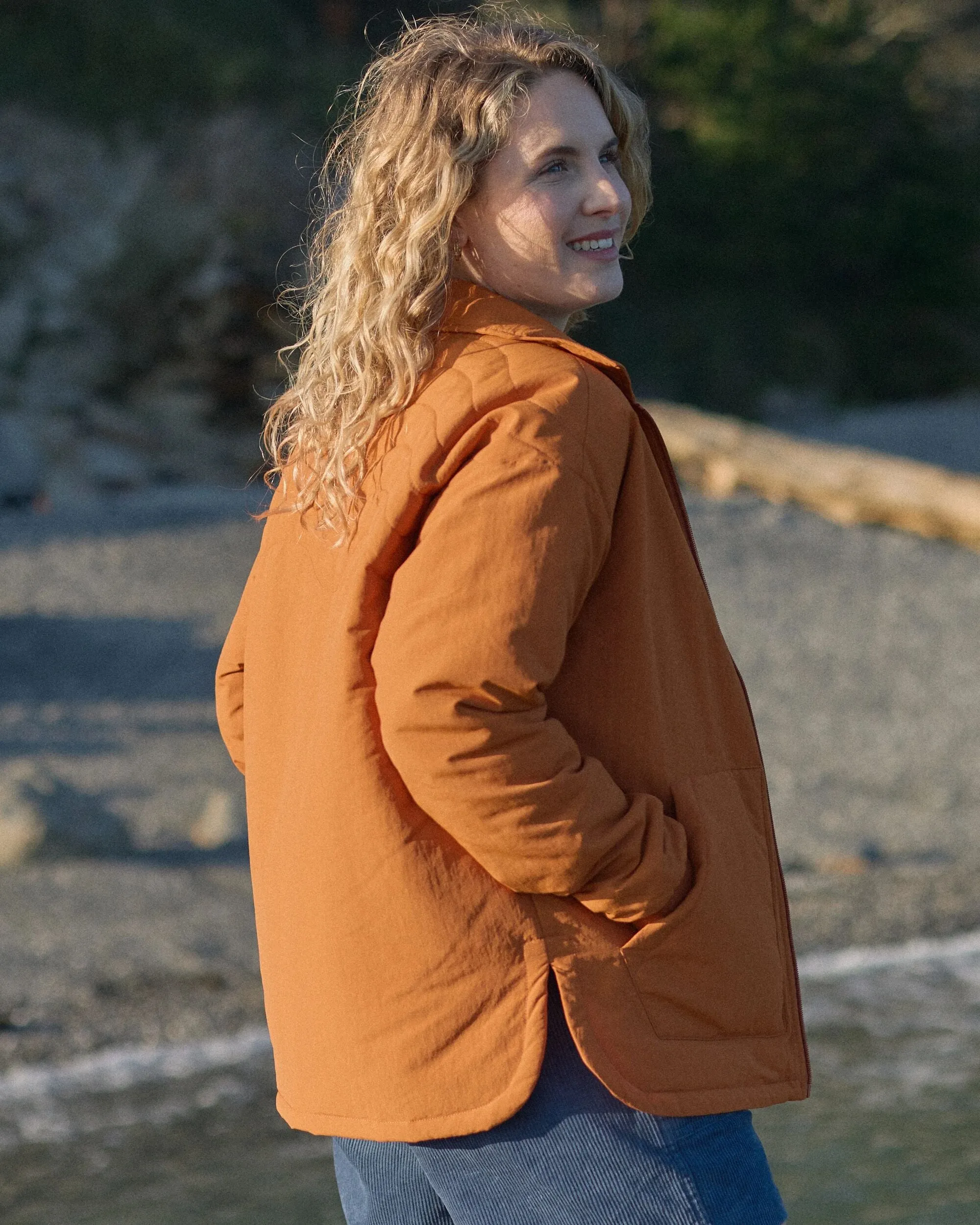 Tasi Recycled Insulated Jacket - Sunset Orange