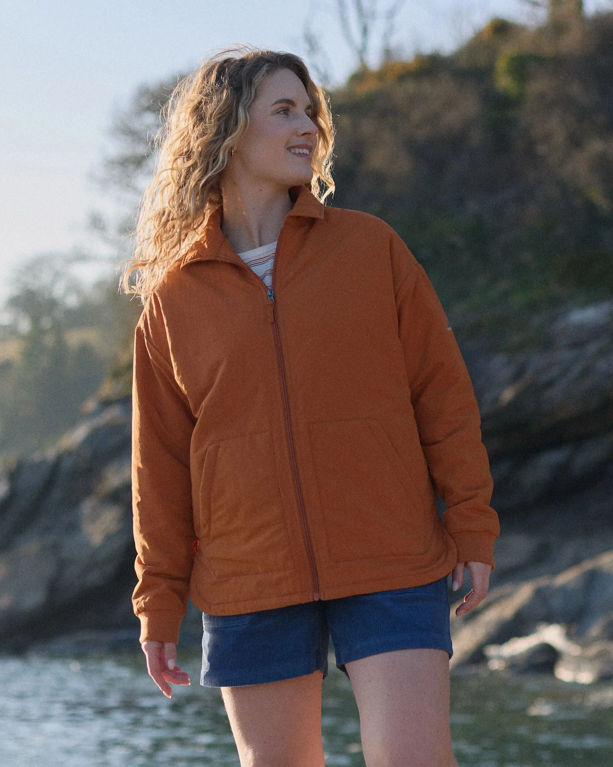 Tasi Recycled Insulated Jacket - Sunset Orange