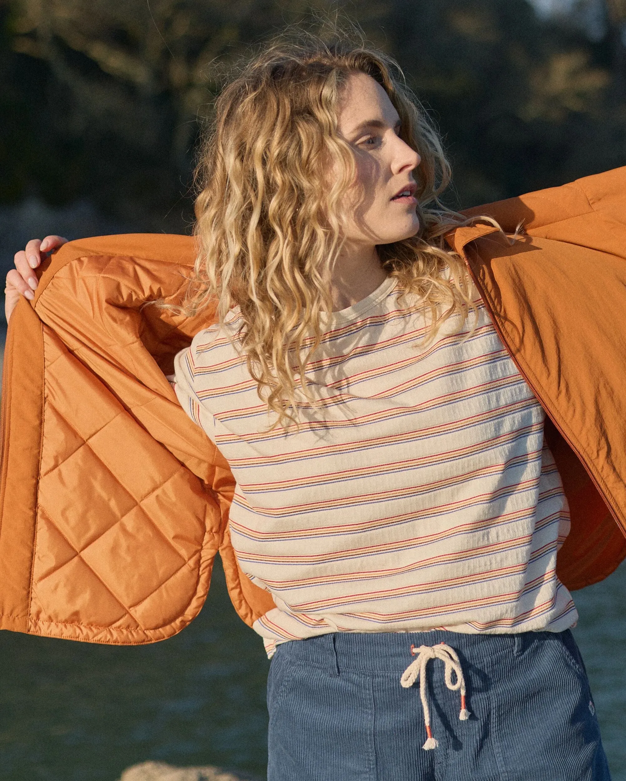 Tasi Recycled Insulated Jacket - Sunset Orange