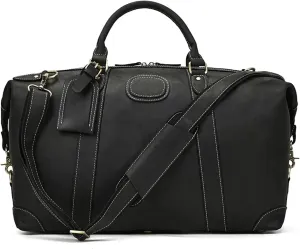 Travel Bags with Rivet Big HandBag for Male Cowhide Duffel Bag Mans Travelling Bag Leather Business Bag