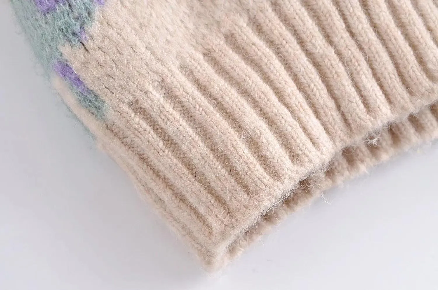 V-neck Loose Knit Vest For Women