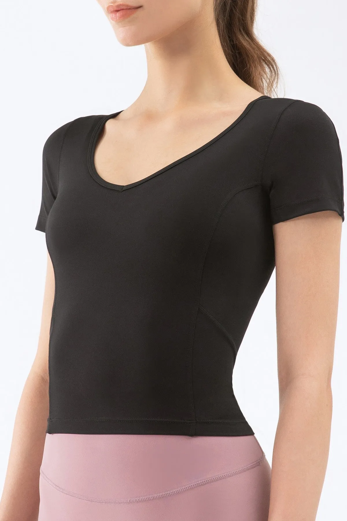 V Neck Short Sleeve T-Shirt