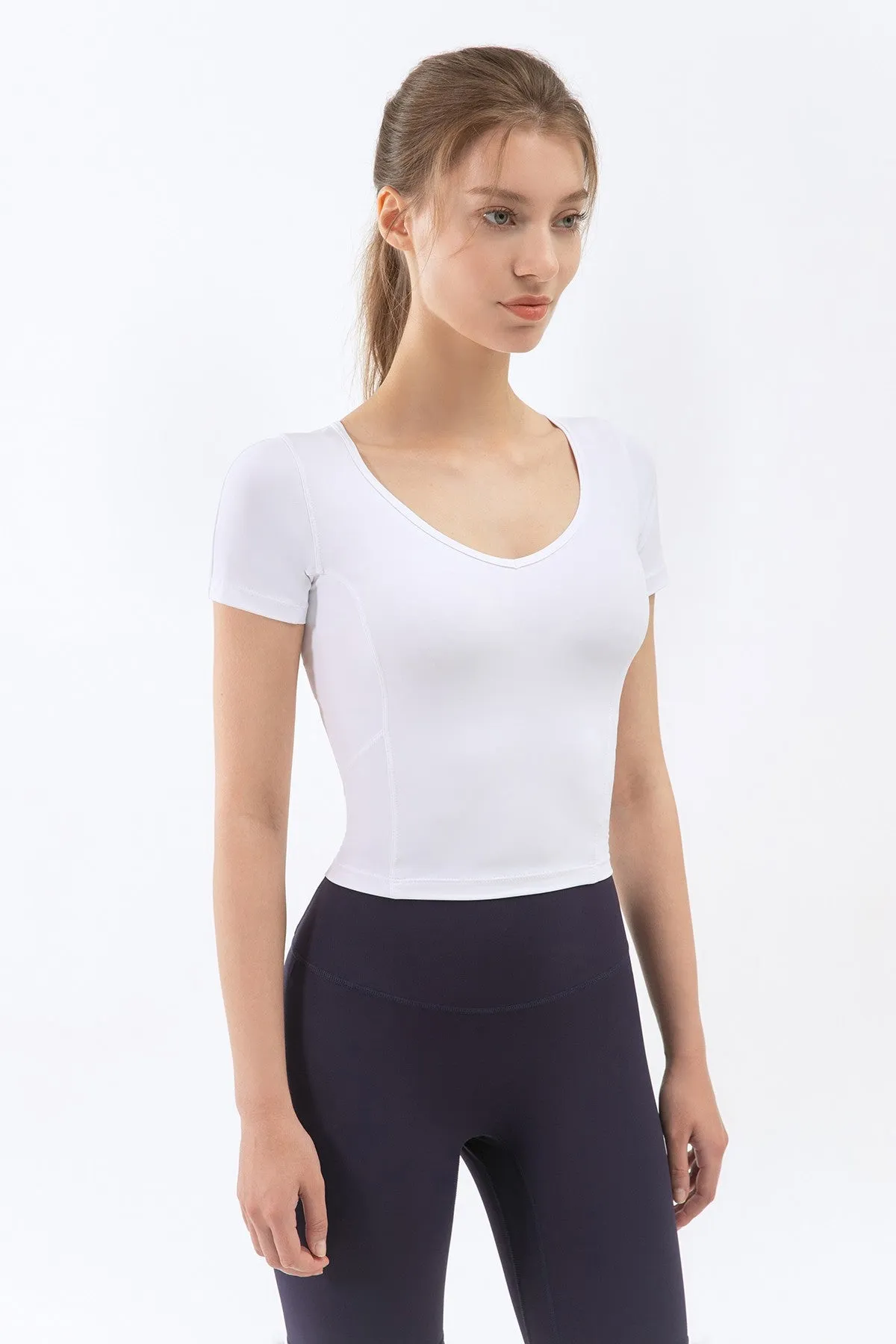 V Neck Short Sleeve T-Shirt