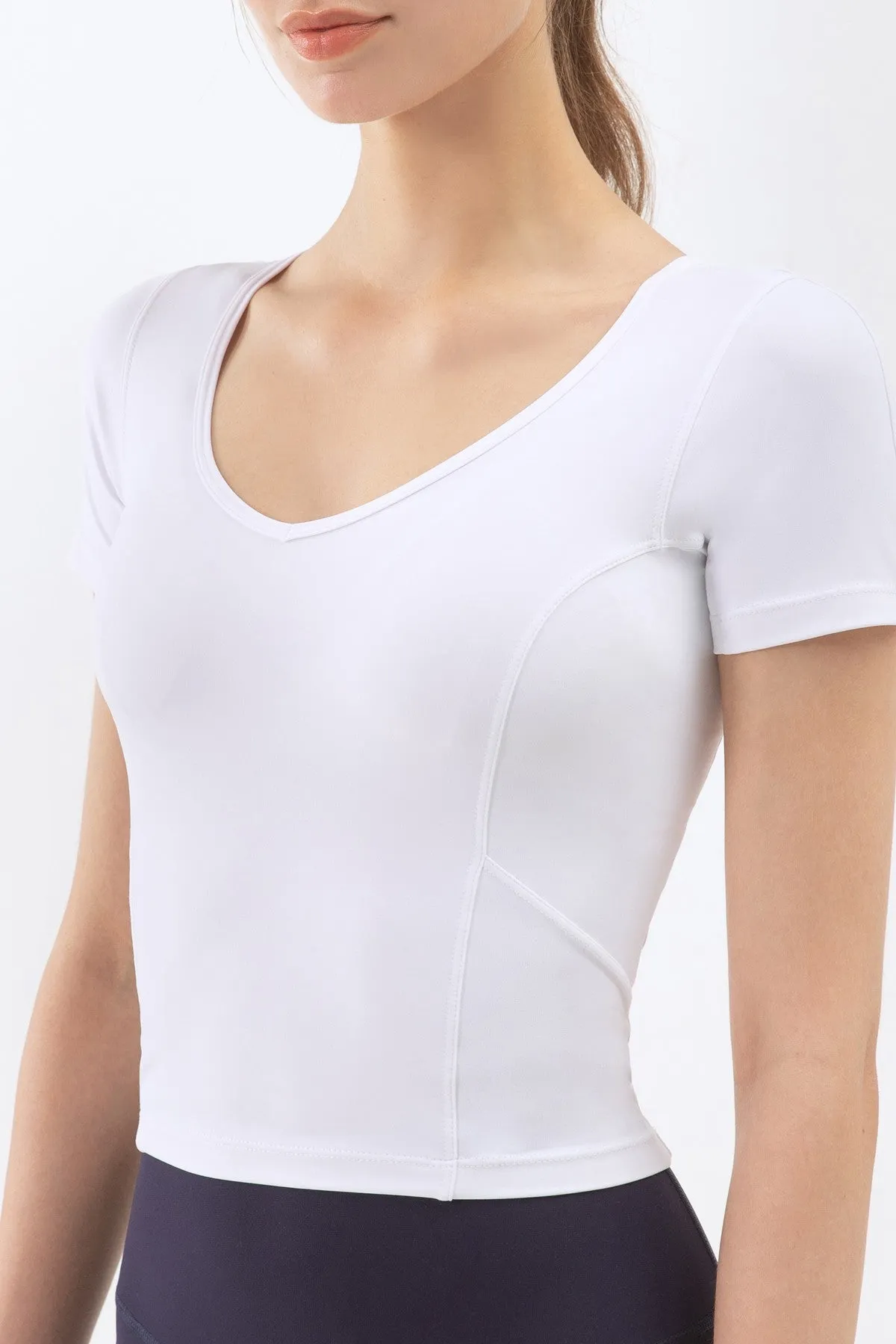 V Neck Short Sleeve T-Shirt
