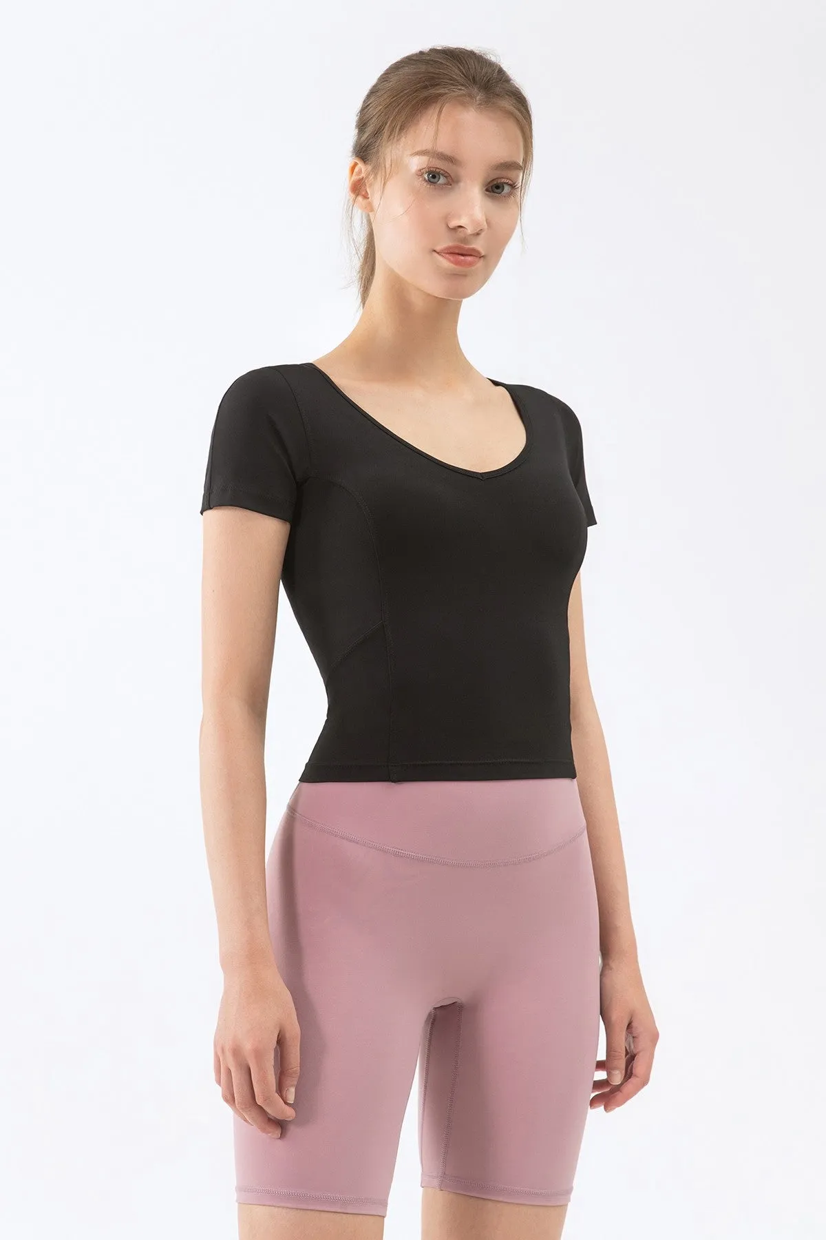 V Neck Short Sleeve T-Shirt