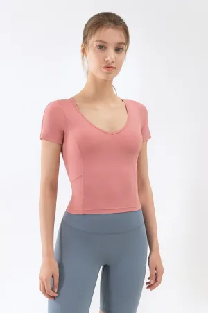 V Neck Short Sleeve T-Shirt