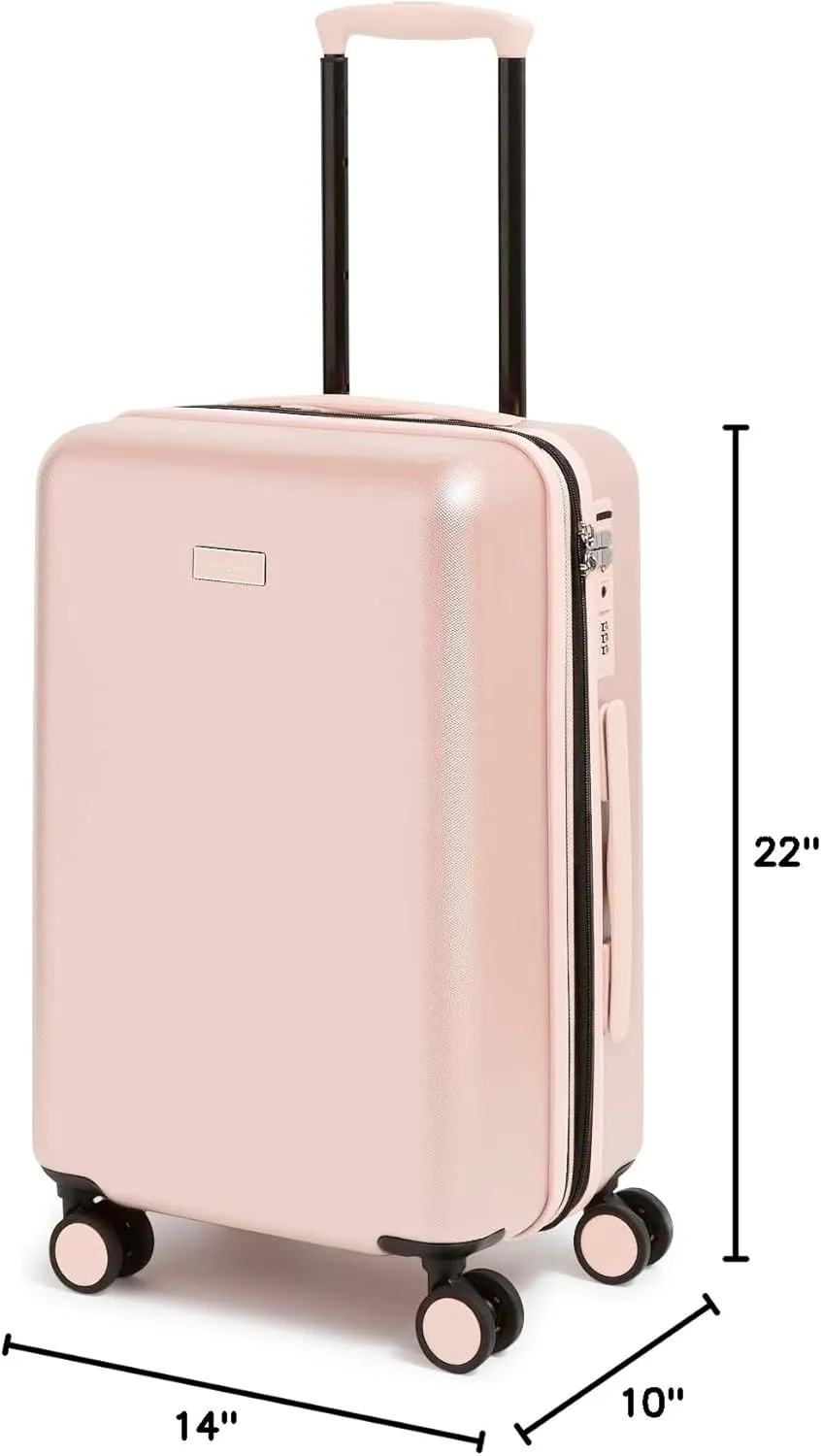 Vera Bradley Hardside Rolling Suitcase Luggage, Rose Quartz