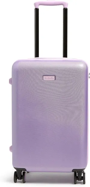 Vera Bradley Women's Hardside Rolling Suitcase Luggage, Purple Shimmer, 22" Carry On