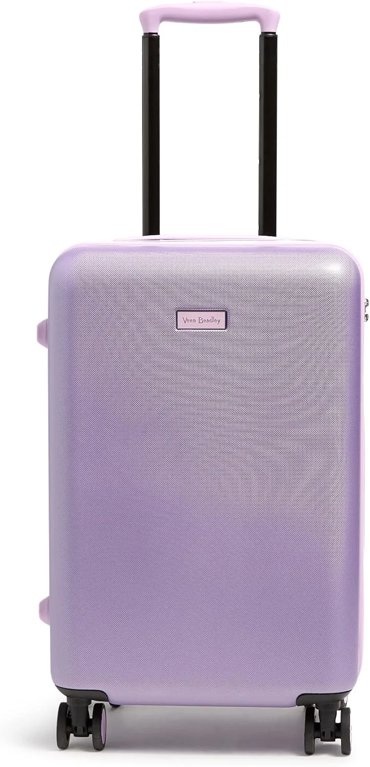 Vera Bradley Women's Hardside Rolling Suitcase Luggage, Purple Shimmer, 22" Carry On