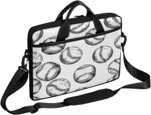 Vintage Baseball Laptop Case Bag with Detachable Strap Waterproof Laptop Bag Notebook Carrying Case 15.6 inch Laptop Sleeve Bag for Men Women Work Travel