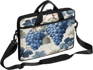 Watercolour Beautiful Grapes Laptop Case Bag with Detachable Strap Waterproof Laptop Bag Notebook Carrying Case 15.6 inch Laptop Sleeve Bag for Men Women Work Travel