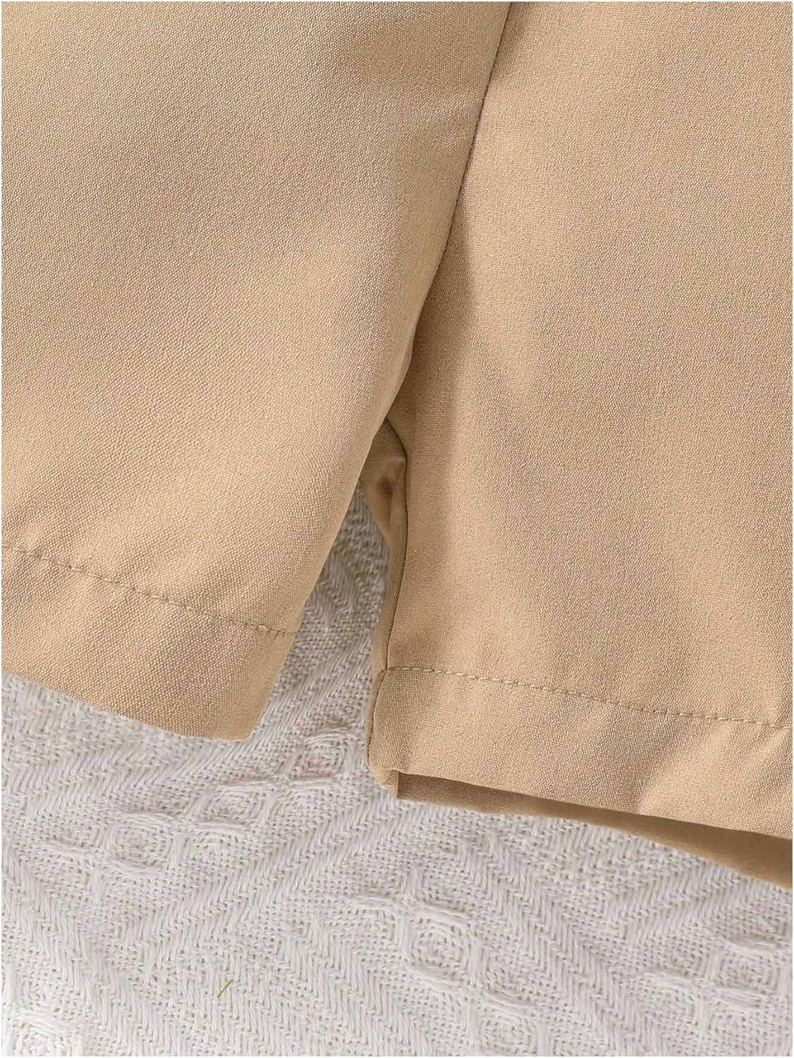 WDIRARA Girl's Button Down Flap Pocket Mini Romper Short Collared Neck Short Sleeve Belted Shirt Jumpsuit