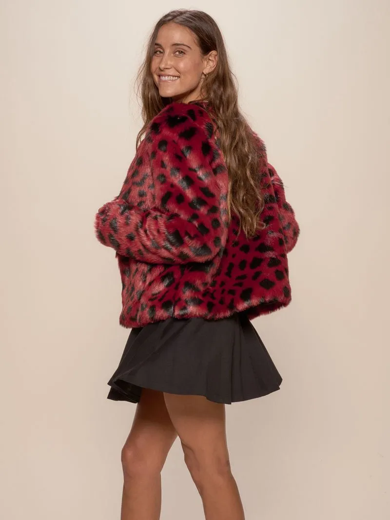 Wild Cat Faux Fur Bomber Jacket  | Women's
