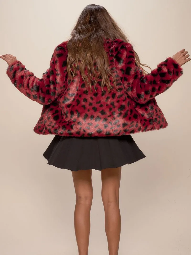 Wild Cat Faux Fur Bomber Jacket  | Women's