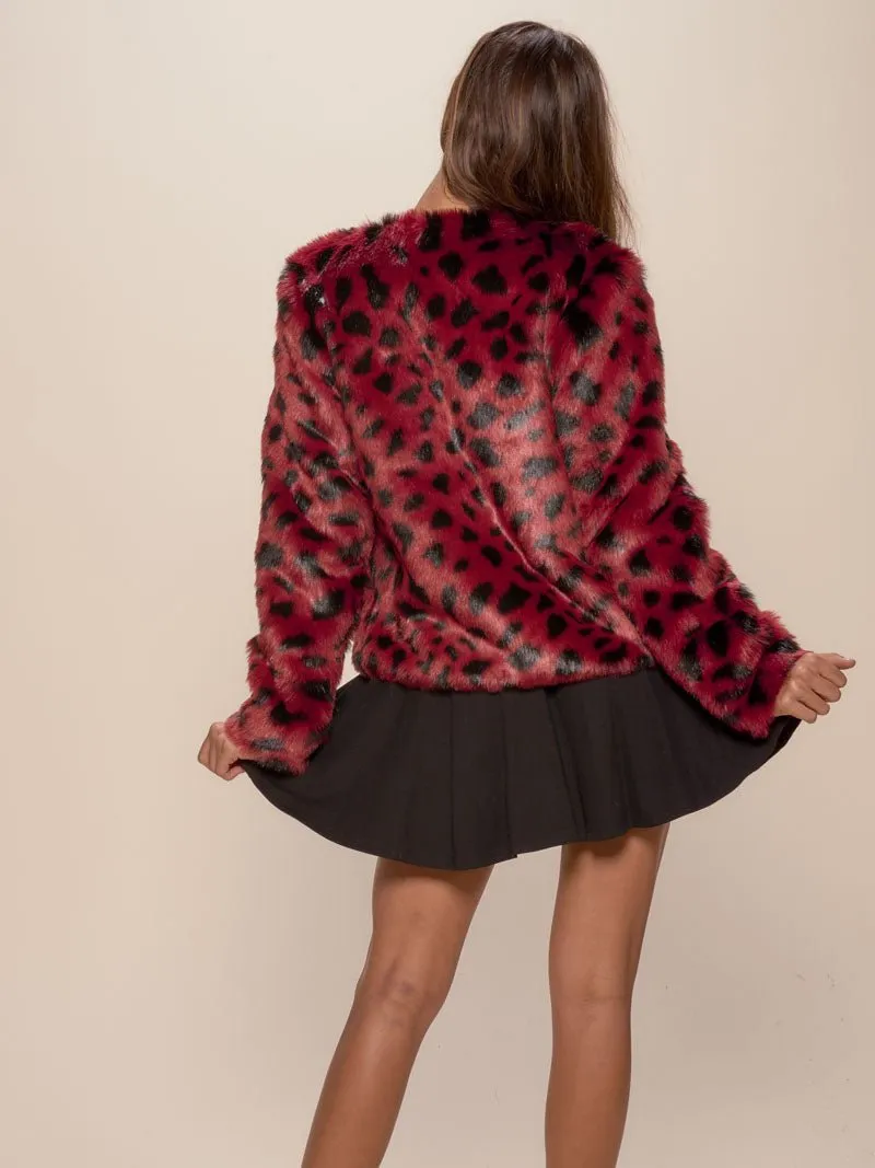 Wild Cat Faux Fur Bomber Jacket  | Women's