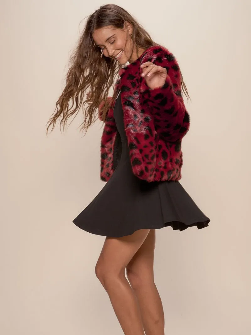 Wild Cat Faux Fur Bomber Jacket  | Women's