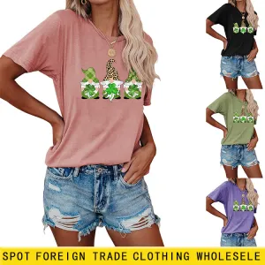 Women's Fun Pattern Printing Women's Round Neck Short Sleeve T Shirt