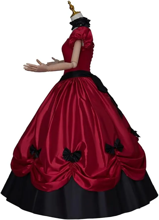 Women's Gothic Victorian Rococo Dress Civil War Southern Belle Tea Party Ball Gown Medieval Evening Dress