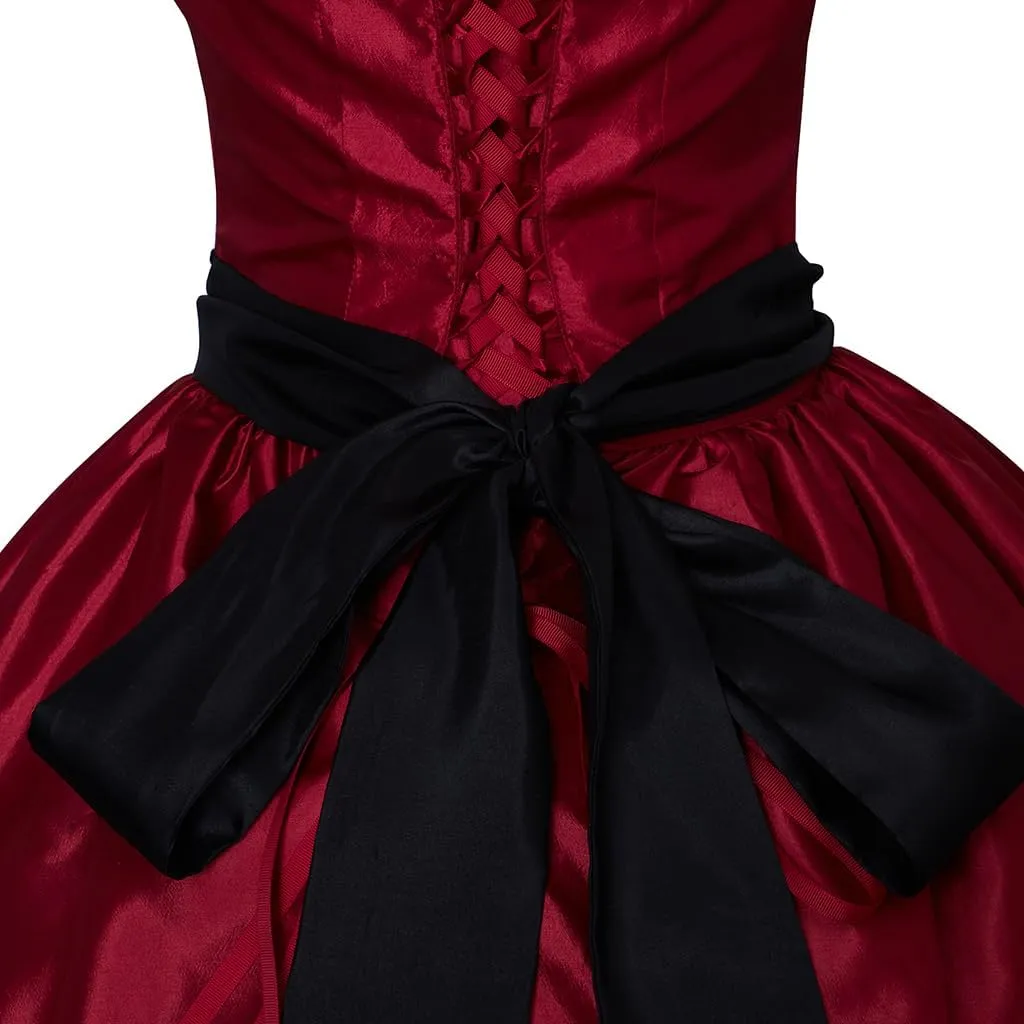 Women's Gothic Victorian Rococo Dress Civil War Southern Belle Tea Party Ball Gown Medieval Evening Dress